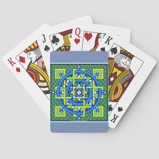Deck der Doppelrad-Karte Spielkarten (Rückseite)