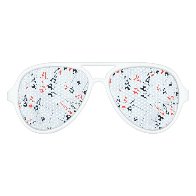 "Deck des Schicksals: Ebenen in einem Poker-Shuffl Partybrille (Vorderseite)