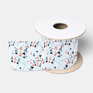 "Deck des Schicksals: Ebenen in einem Poker-Shuffl Satinband