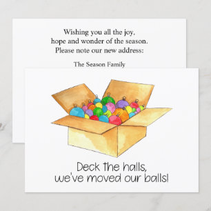 Deck die Hallen, wir haben unsere Bälle verschoben Einladung