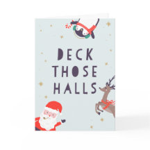 Deck diese Hallen Weihnachtskarte