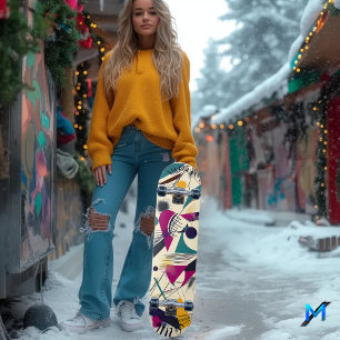 Deck für Abstrakte geometrische Skate Skateboard