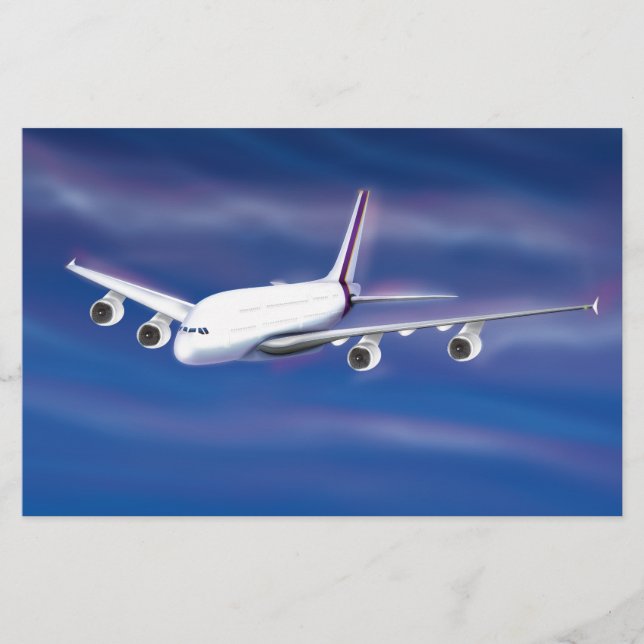 Deck Jet Airliner Briefpapier (Vorderseite)