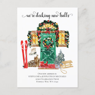 Deck New Halls Holiday Moving Faire-part Post