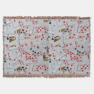 Deck_Of_Cards,_Woven_Throw_Blanket. Decke