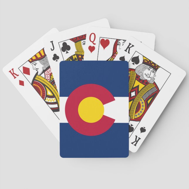 Deck Playing Cards with Flag of Colorado, USA Spielkarten (Rückseite)