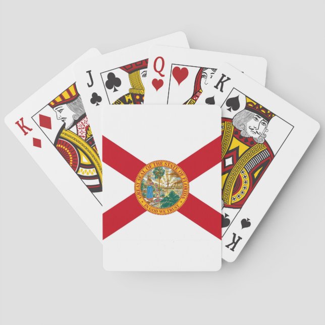 Deck Playing Cards with Flag of Florida Spielkarten (Rückseite)