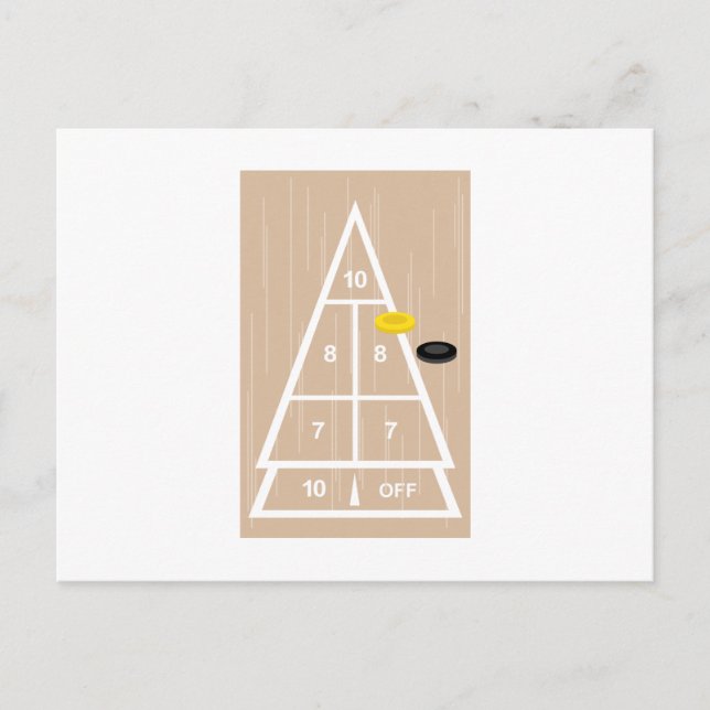 Deck Shuffleboard Postkarte (Vorderseite)