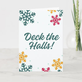 Deck the halls Christmas Card Karte