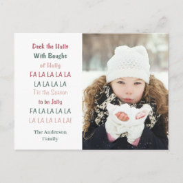 Deck The Halls Christmas Holiday Postkarte