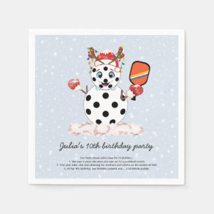 Deck the Halls Christmas Pickleball Tournament Serviette
