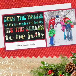 Deck the Halls Colorful Letters 1 Foto Weihnachten