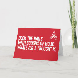 Deck the Halls - drôle de carte de Noël