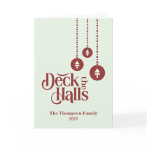 "Deck the Halls" Leuchtendes grünes Weihnachtsfest