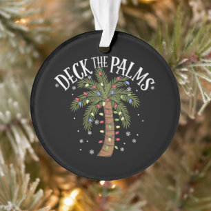 Deck the Palms Tropical Hawaii Weihnachtspalme Tre Ornament