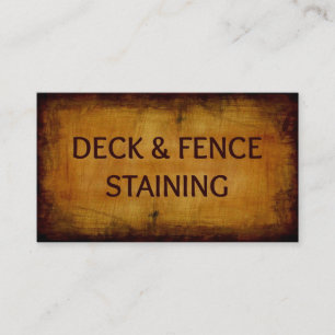 Deck und Zaun-Holzverkleidungskarte Visitenkarte