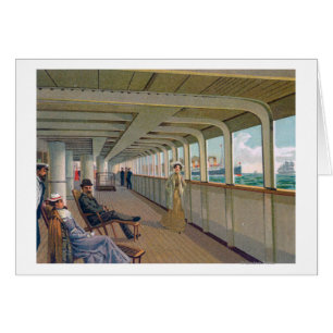 Deck View the Patricia, Hamburg-America Line