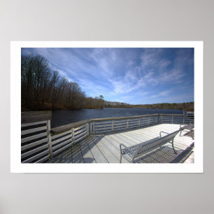 Deck-Wasserlandschaftsblick Poster