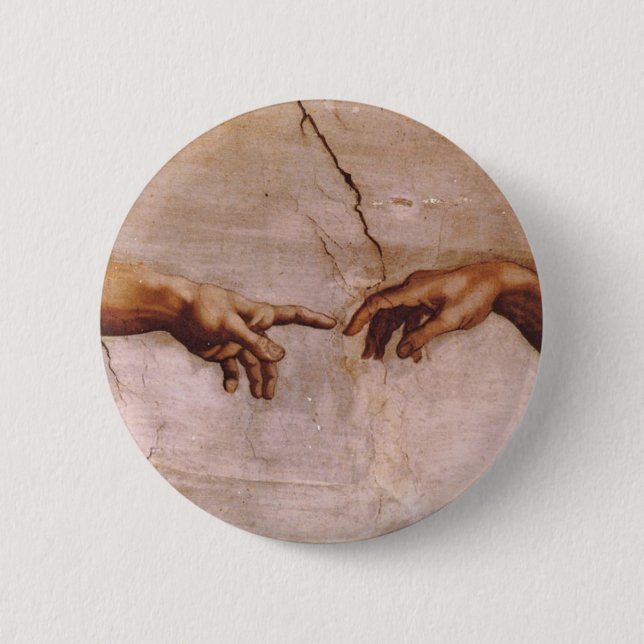 Decke der Sixtinischen Kapelle Button (Vorderseite)