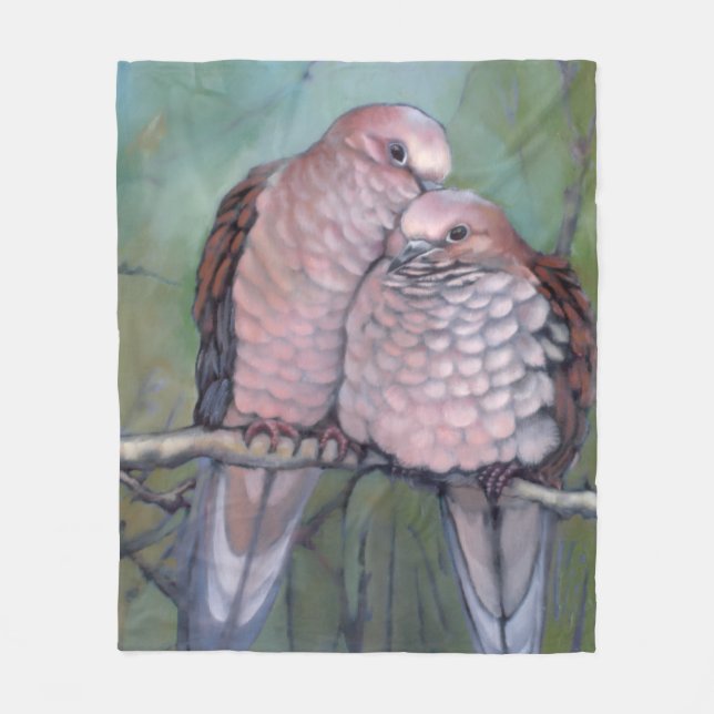 Decke "Dove Love" Design Frieden  (Vorderseite)