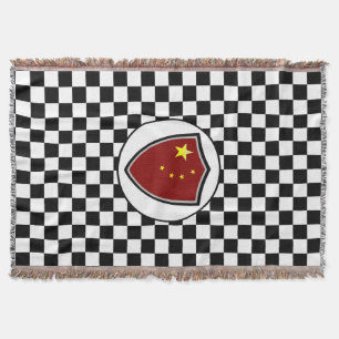 Decke durch die chinesische Flagge