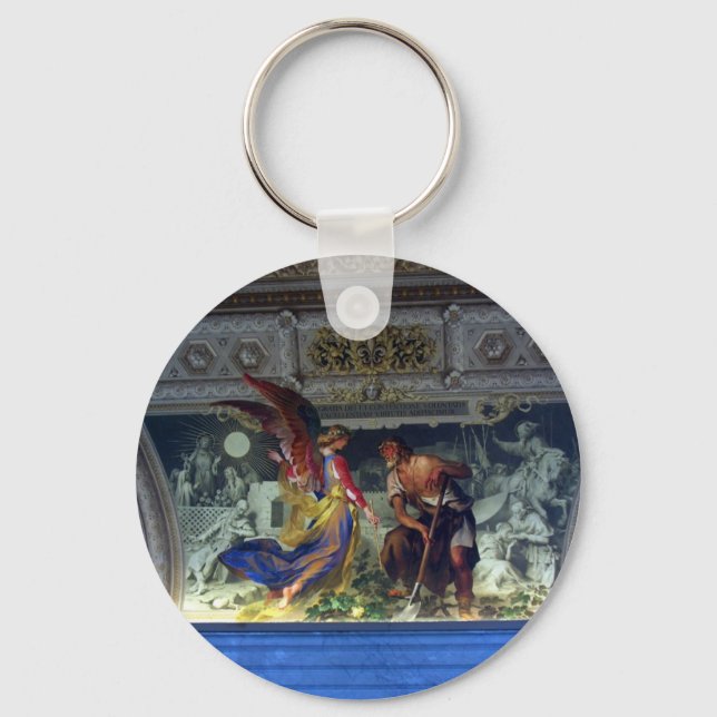 Decke im Vatikanmuseum in Rom Schlüsselanhänger (Vorderseite)