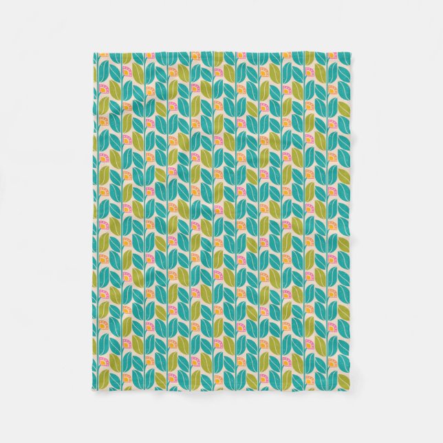 Decke mit Vintagem Blumenmuster (Vorderseite)