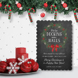 Decke neue Hallen | Chalkboard Holiday Moving Card Feiertagskarte<br><div class="desc">Schicken Sie eine Weihnachtsbotschaft und lass Ihren Lieben,  dass Sie diese Ferienzeit verschoben haben. Das Design ist leicht mit Ihrer eigenen Formulierung zu personalisieren und Ihre Familie und Freunde werden begeistert sein,  wenn sie diese fantastische Änderung der Adresse Urlaubskarten erhalten.</div>