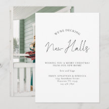 Decke neue Halls Script Adresse Weihnachten