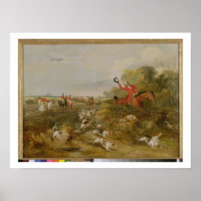 Deckelung der Hunde, Bachelor's Hall, 1836 (Öl auf Poster (Vorne)