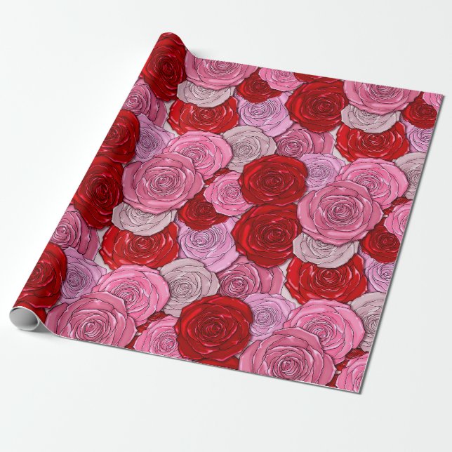 Decken der Rose Geschenkpapier (Ungerollt)