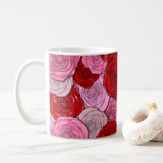 Decken der Rose Kaffeetasse