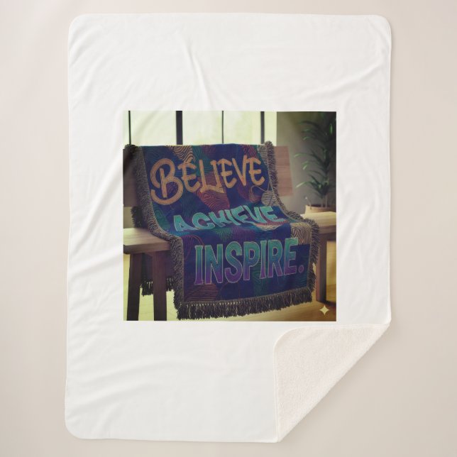 "Decken für Zuhause und Geschenk" Sherpadecke (Vorderseite)