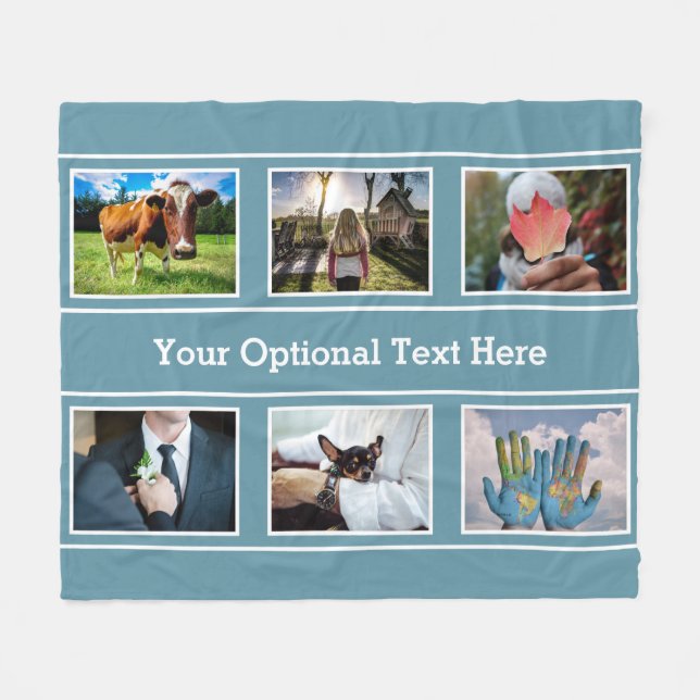 Decken IHRER 6 FOTO- u. TEXT-Fleece (Vorderseite (Horizontal))