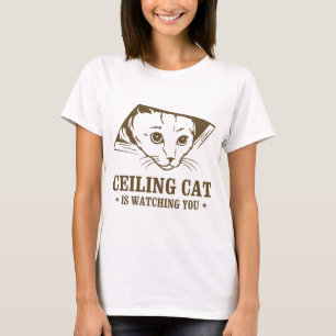 Decken-Katze passt Sie auf T-Shirt