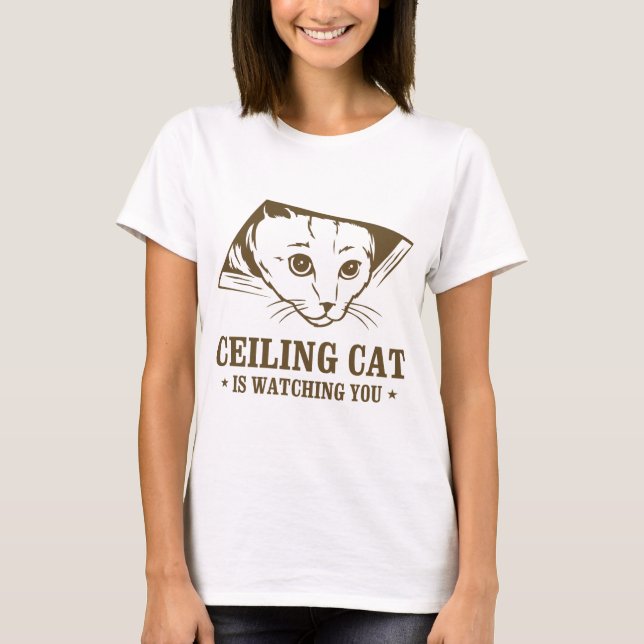 Decken-Katze passt Sie auf T-Shirt (Vorderseite)