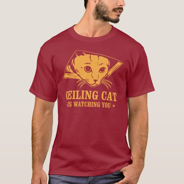 Decken-Katze passt Sie auf T-Shirt (Vorderseite)