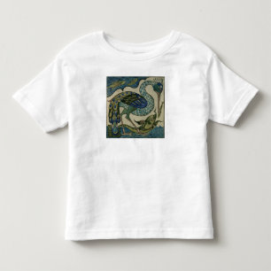 Decken Sie Entwurf des Reihers und der Fische, Kleinkind T-shirt