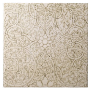 Deckenentwurf für den Perlen-Raum, in Isfahan, für Fliese