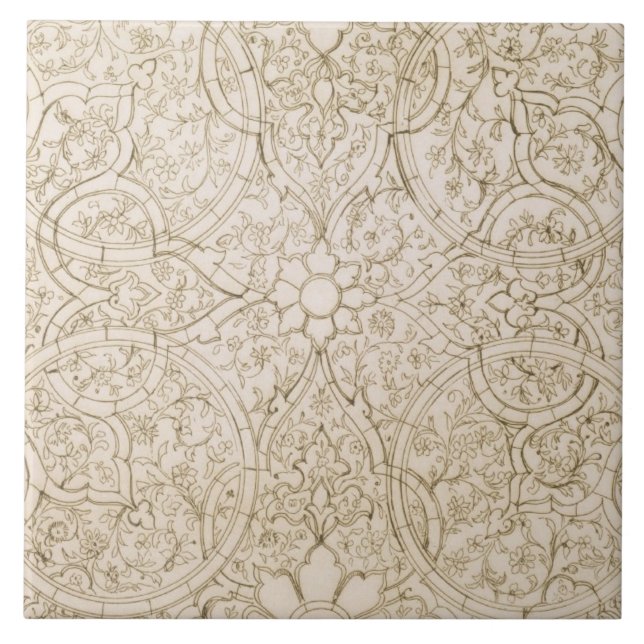 Deckenentwurf für den Perlen-Raum, in Isfahan, für Fliese (Vorderseite)