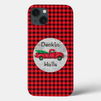 Deckin Halls Roter Weihnachts-LKW Case-Mate iPhone Hülle