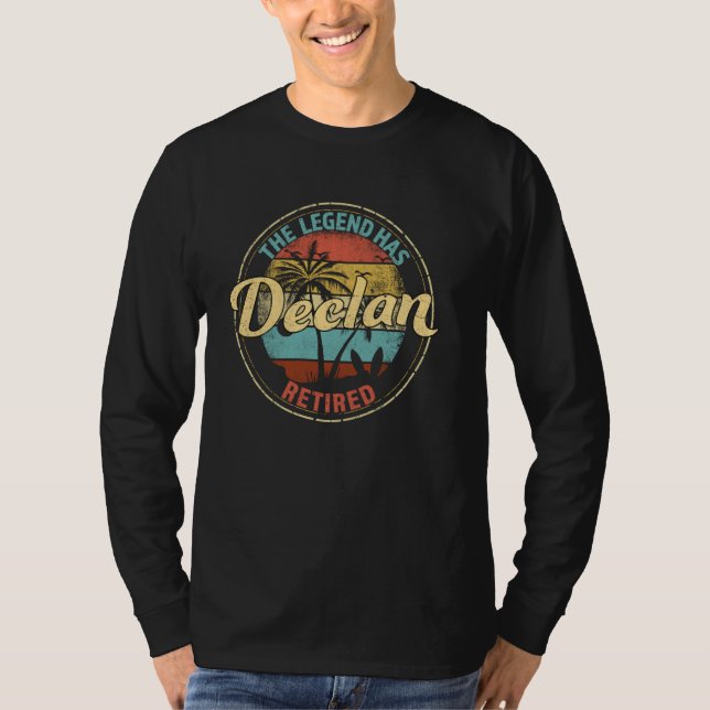 Declan Legend hat die Personalisierte Pensionierun T-Shirt (Vorderseite)
