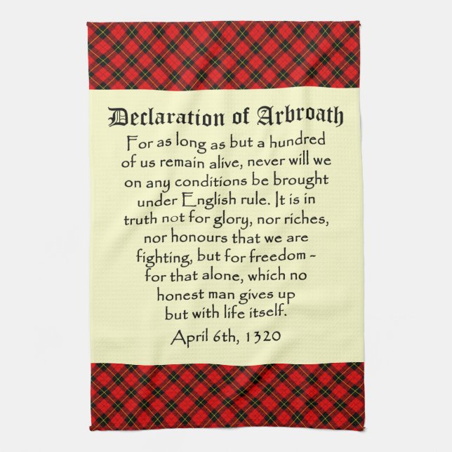 Déclaration de serviette de thé de tartan (Vertical)