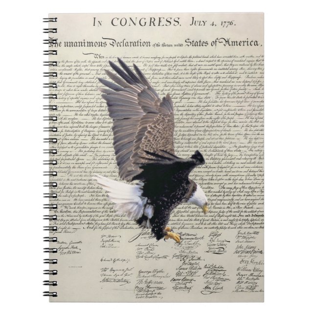 Déclaration d'indépendance Carnet d'aigle chauve (Devant)