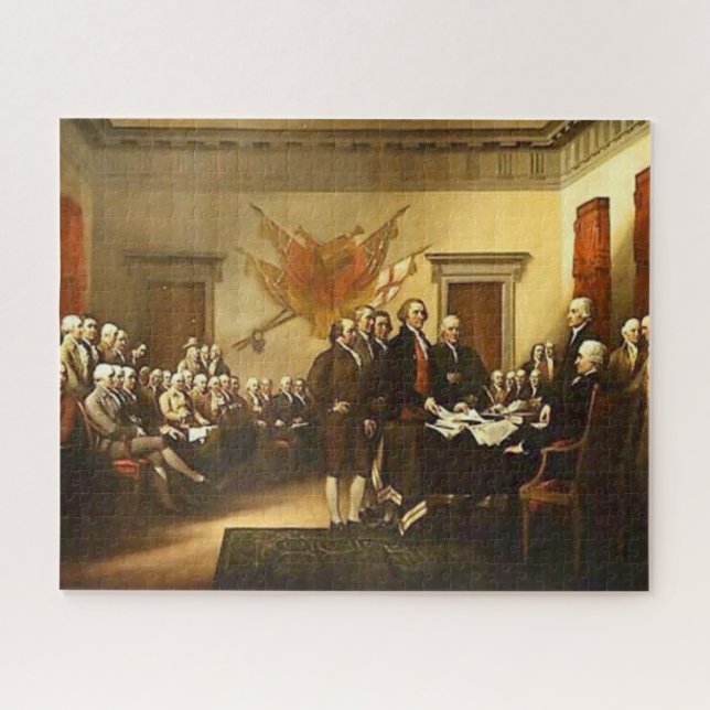 Déclaration d'indépendance Fine Art Jigsaw Puzzle (Horizontal)