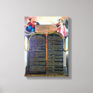 Declaration of the Rights of Man and the Citizen Leinwanddruck