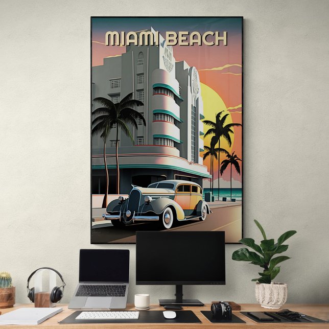 Déco Art déco des années 1930 Miami Beach Ocean Dr (Créateur téléchargé)