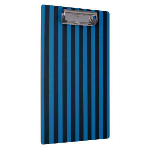 Deco Blau Vertikal gestreift Klemmbrett