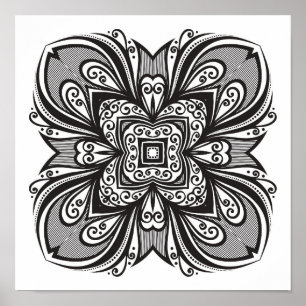 Déco Carré noir inspiré 2