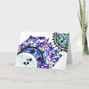 "Deco Cogs" Greeting Card Karte